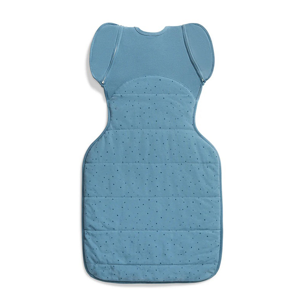 Love To Dream Swaddle Up Transition Bag 2.5T Quilted Stretch Cotton Pebbles Storm Blue