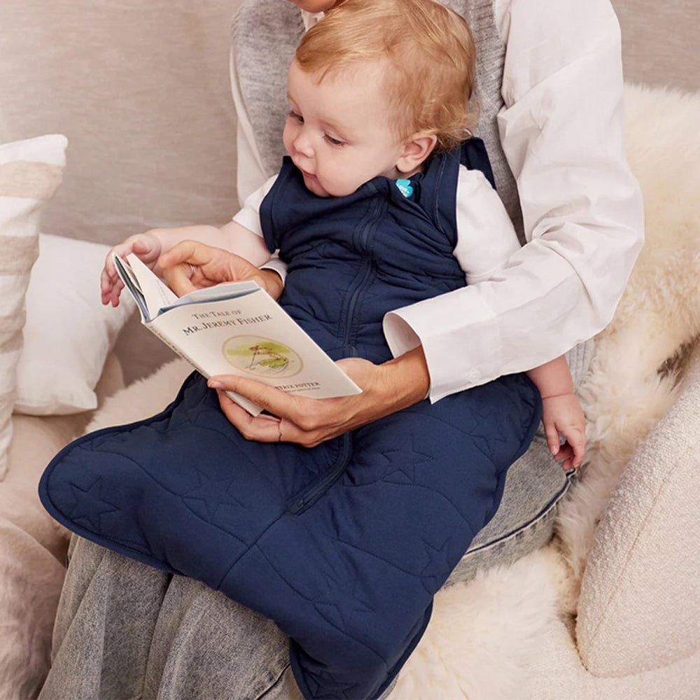 Love To Dream Swaddle Up Transition Bag 3.5T Quilted Stretch Cotton Navy