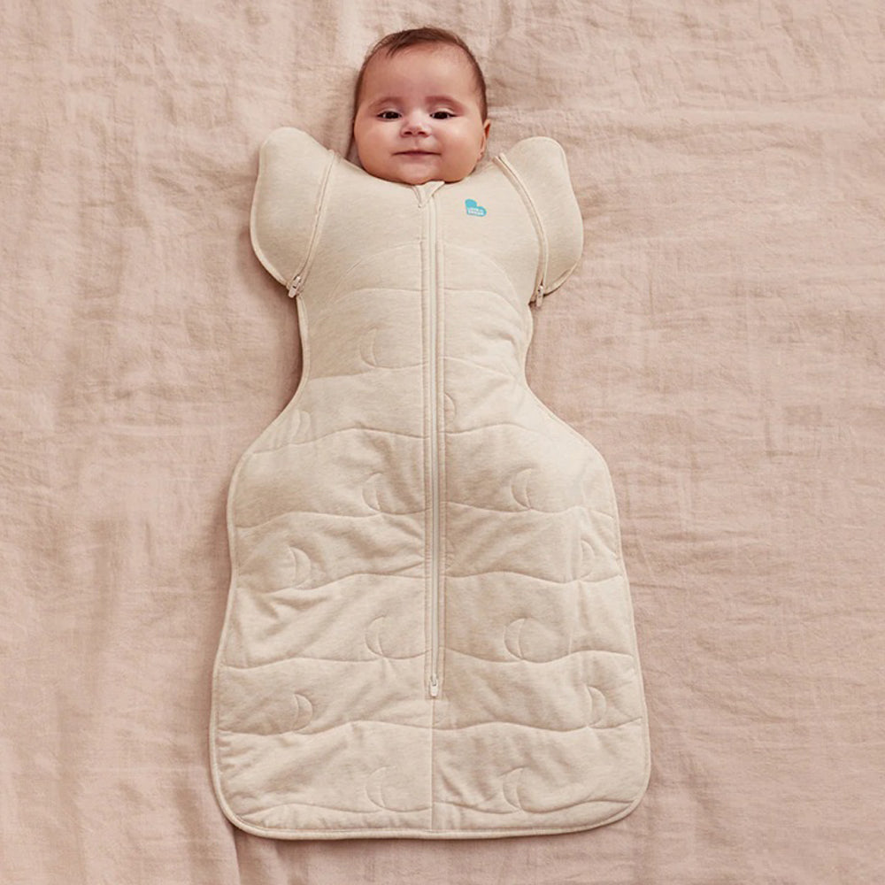 Love To Dream Swaddle Up Transition Bag 3.5T Quilted Stretch Cotton Oatmeal