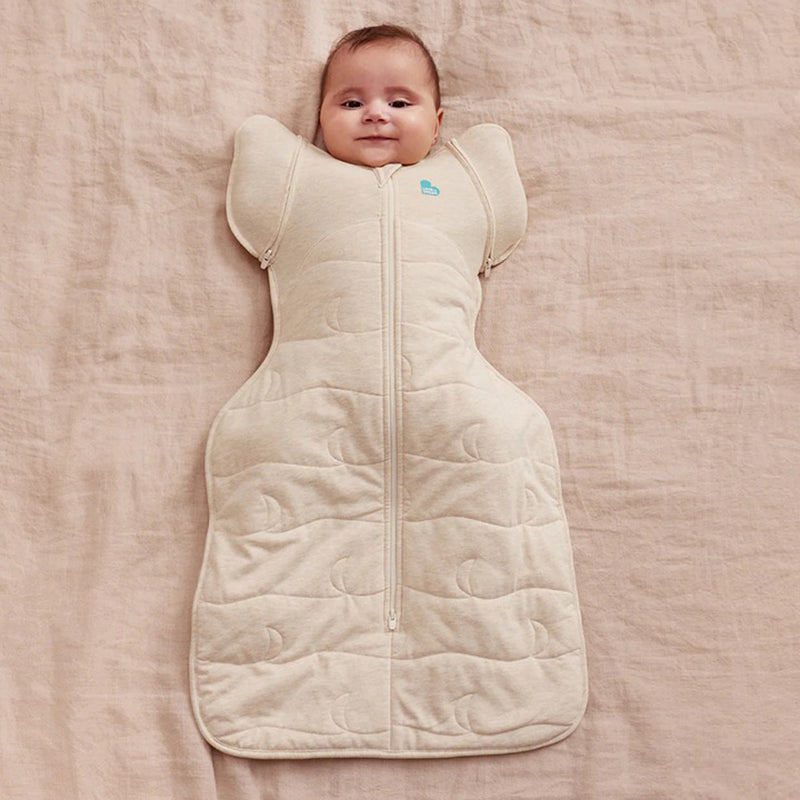 Love To Dream Swaddle Up Transition Bag 3.5T Quilted Stretch Cotton Oatmeal