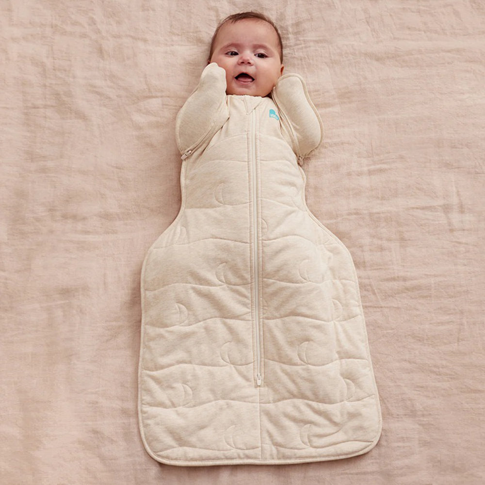 Love To Dream Swaddle Up Transition Bag 3.5T Quilted Stretch Cotton Oatmeal