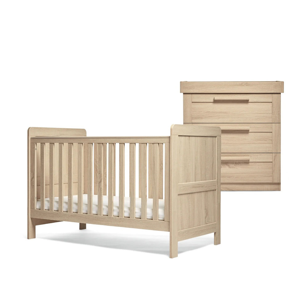 Mamas & Papas Atlas Cot + Mattress + Dresser
