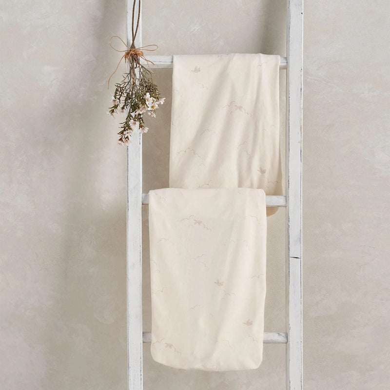 Mamas & Papas Cotbed Fitted Sheets 2pk Duckling Cream