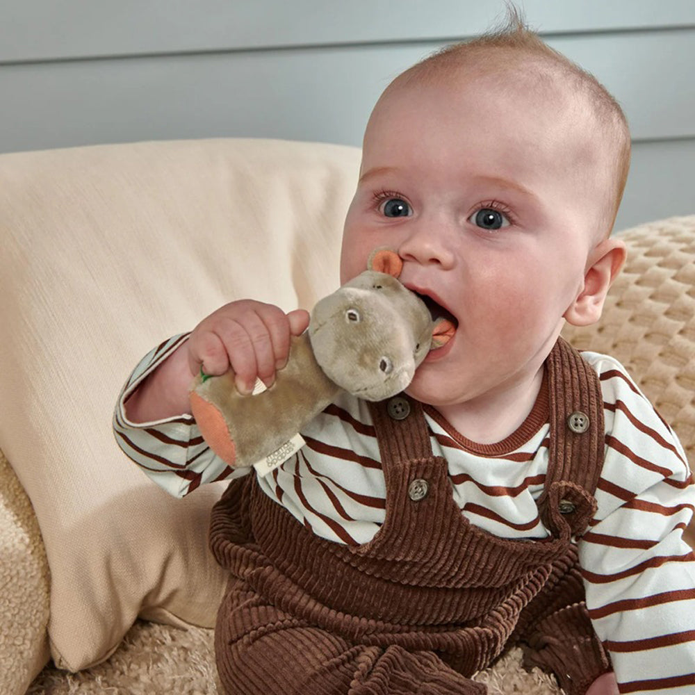 Mamas & Papas Mini Rattle Henry Hippo