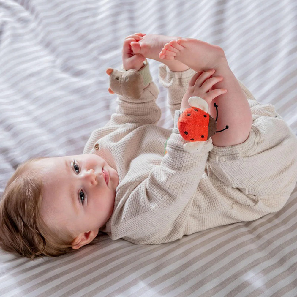 Mamas & Papas Wrist Rattles Hippo/Ladybird  2pk