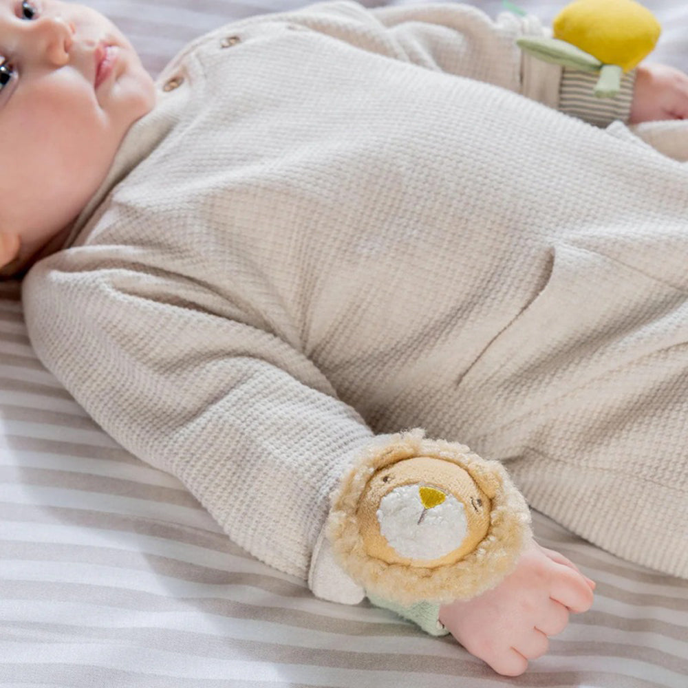 Mamas & Papas Wrist Rattles Lion/Lemon 2pk