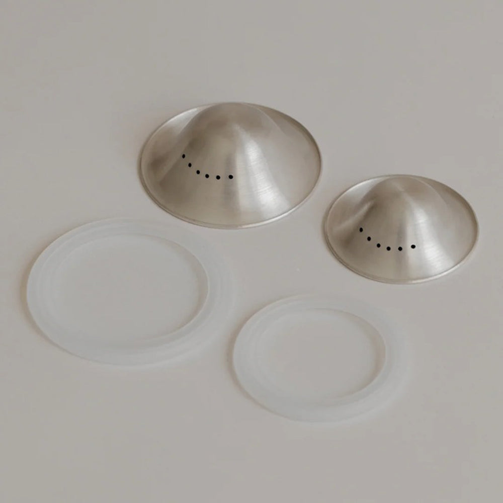 Mammae Bosom 999 Fine Silver Non-Slip Breathable Nipple Cups