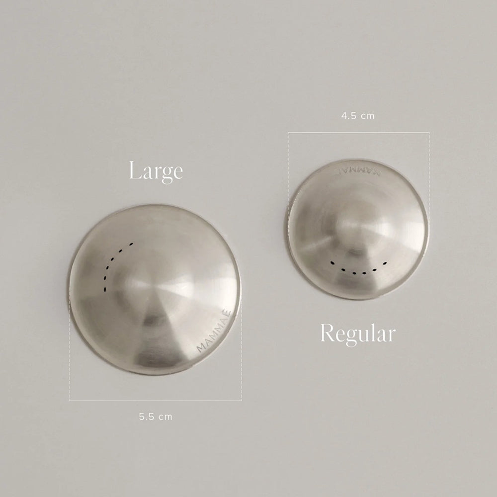 Mammae Bosom 999 Fine Silver Non-Slip Breathable Nipple Cups