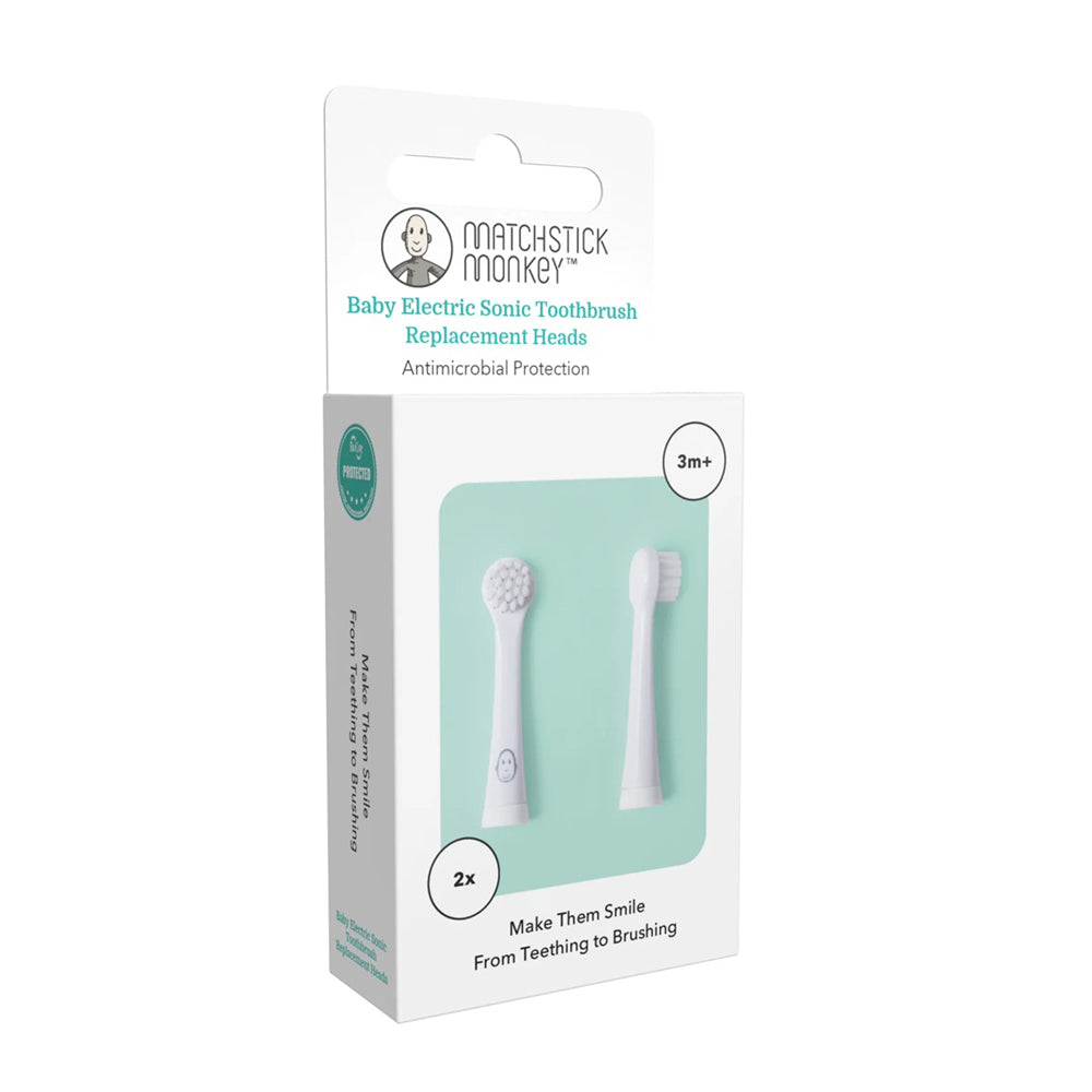 Matchstick Monkey Baby Sonic Toothbrush Replacement Heads