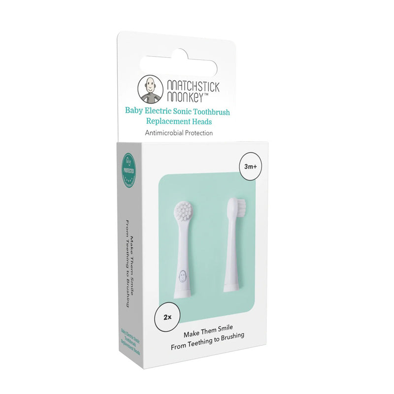 Matchstick Monkey Baby Sonic Toothbrush Replacement Heads