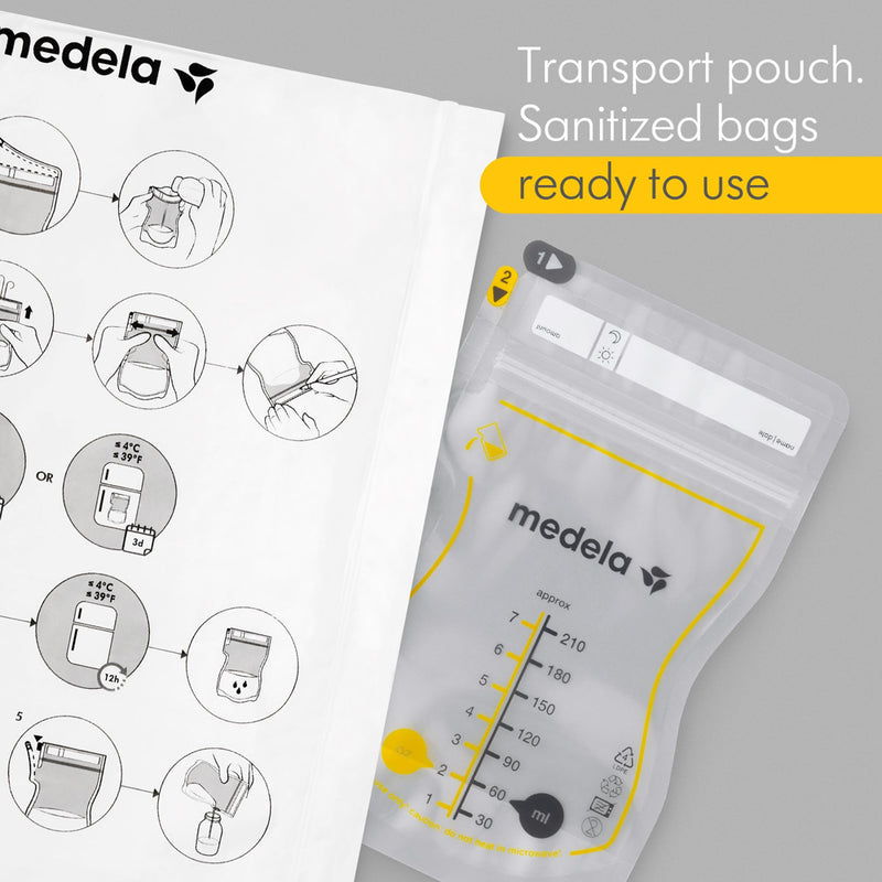 Medela Cooler Bag + Bottles + Storage Bags Bundle