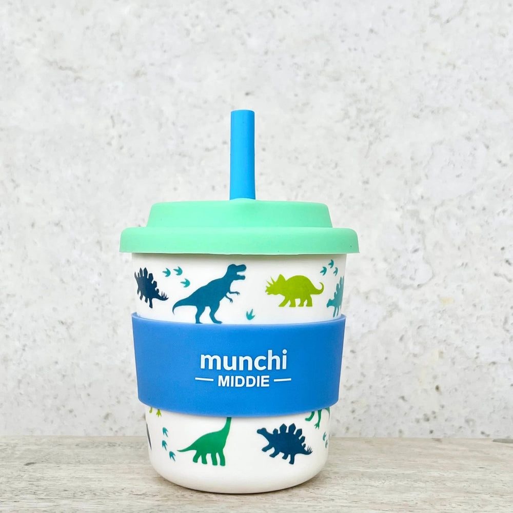 Munchi 8oz Middie Cups with Straw