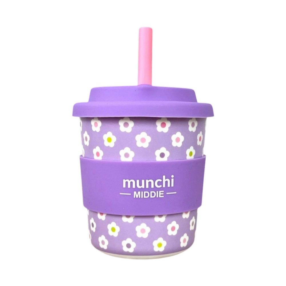 Munchi 8oz Middie Cups with Straw