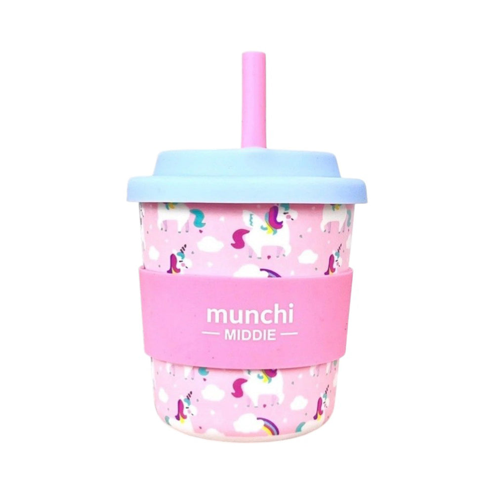 Munchi 8oz Middie Cups with Straw