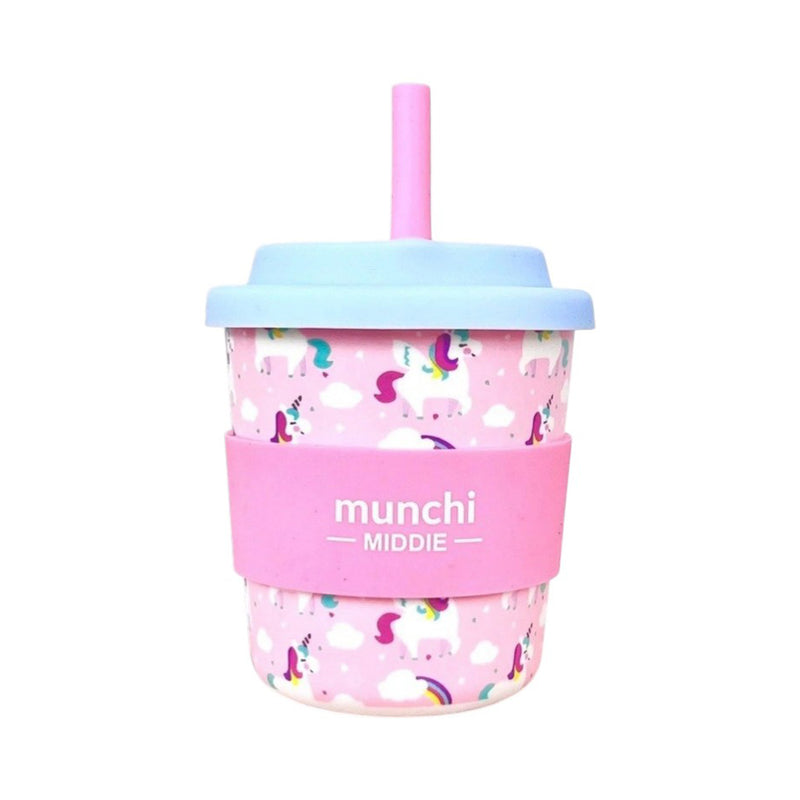 Munchi 8oz Middie Cups with Straw
