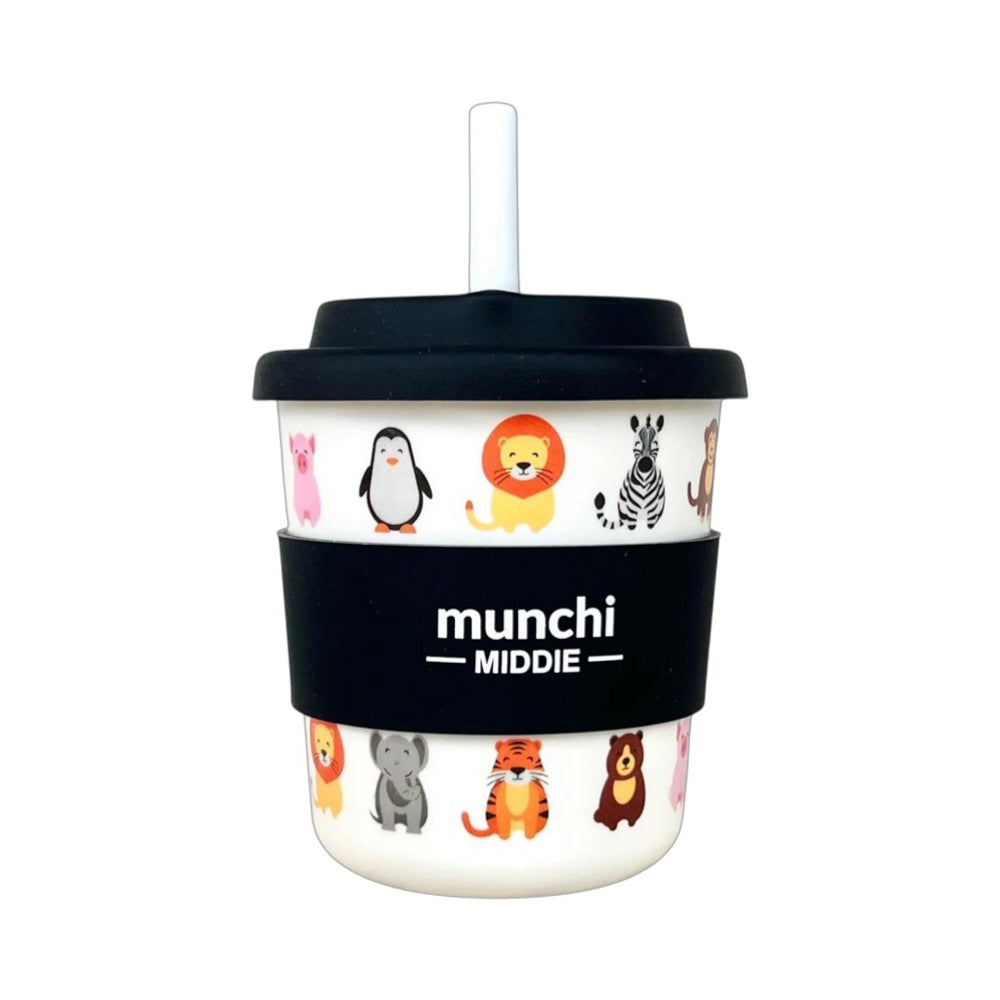 Munchi 8oz Middie Cups with Straw