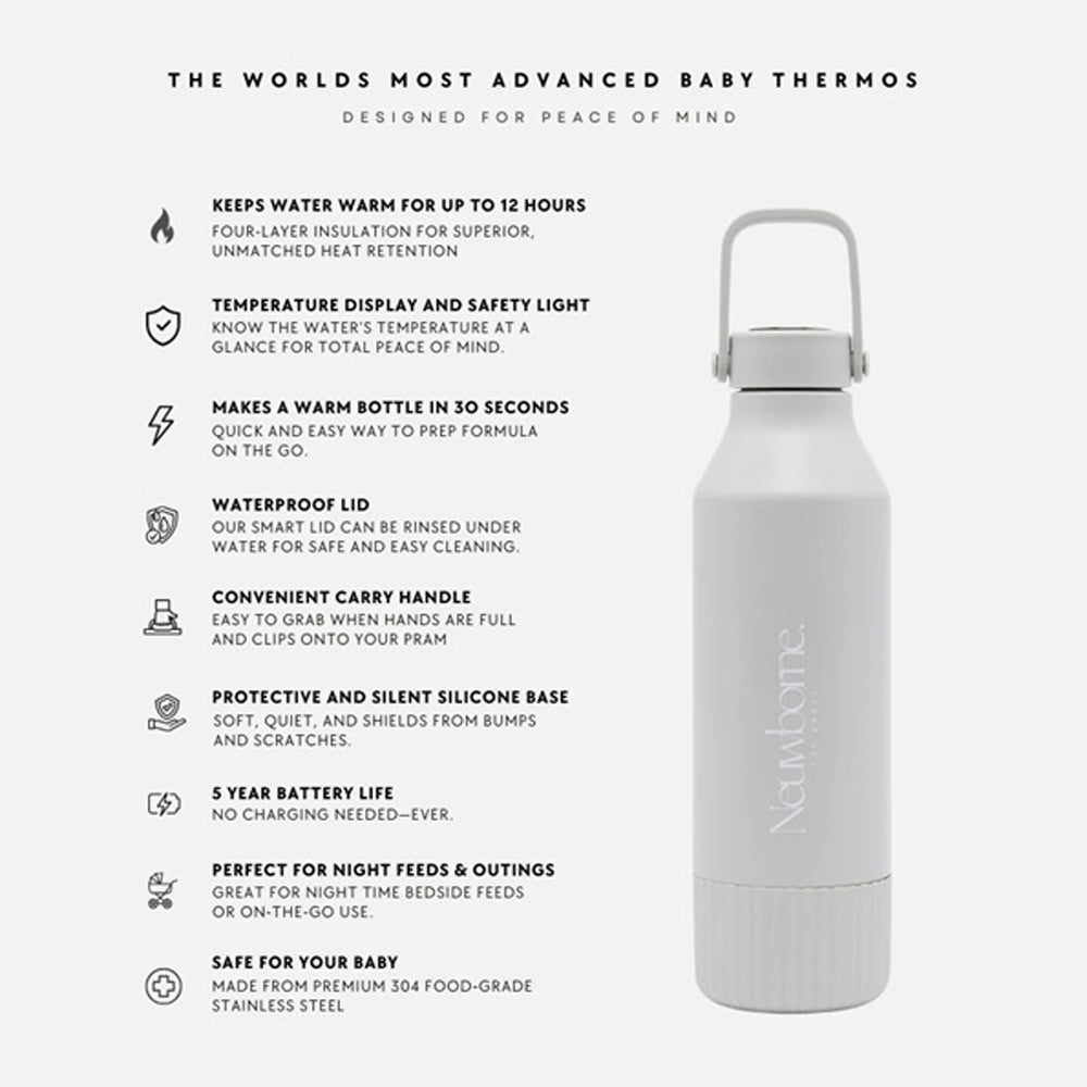 Neuwborne Formula Feeding Baby Thermos Stone