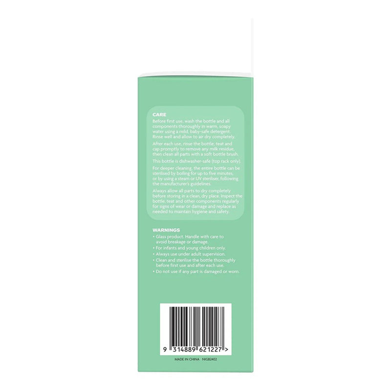 New Beginnings Classic Glass Bottle 240ml Twin