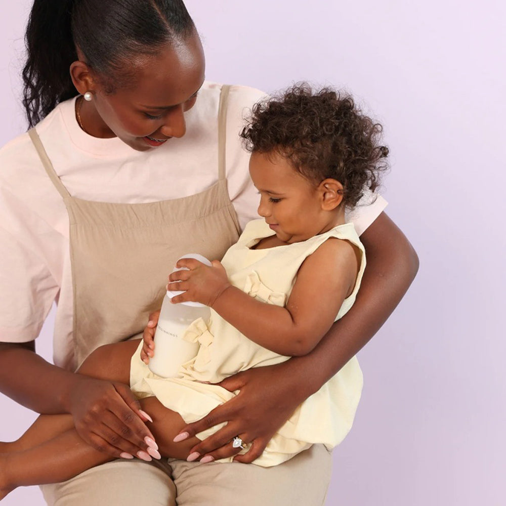 New Beginnings Glass Bottle 240ml Twin Pack Silicone Outer