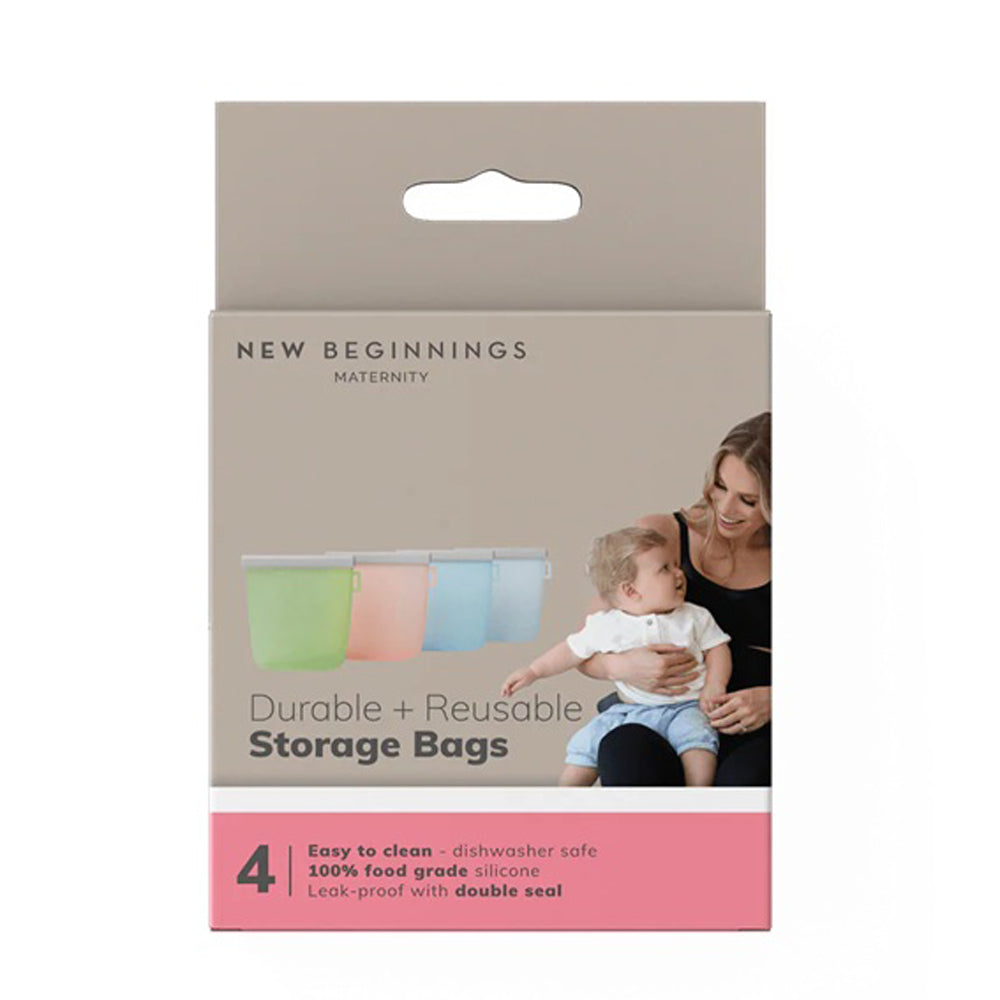 New Beginnings Silicone Storage Bags 4pk