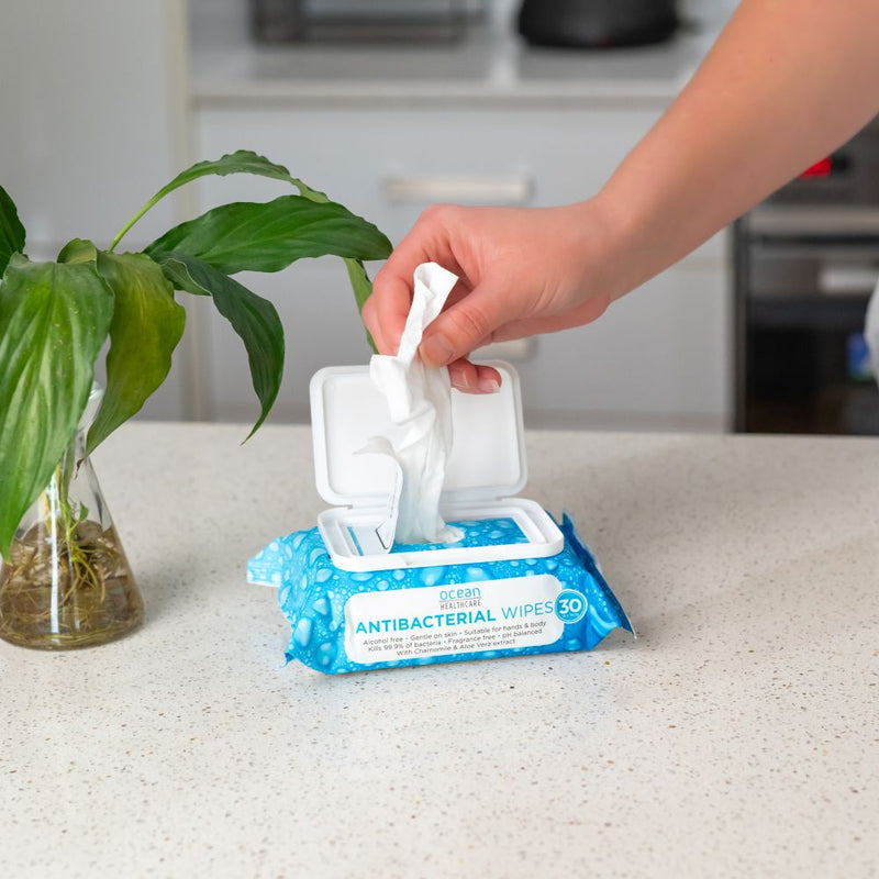 Ocean Antibacterial Wipes 30pk