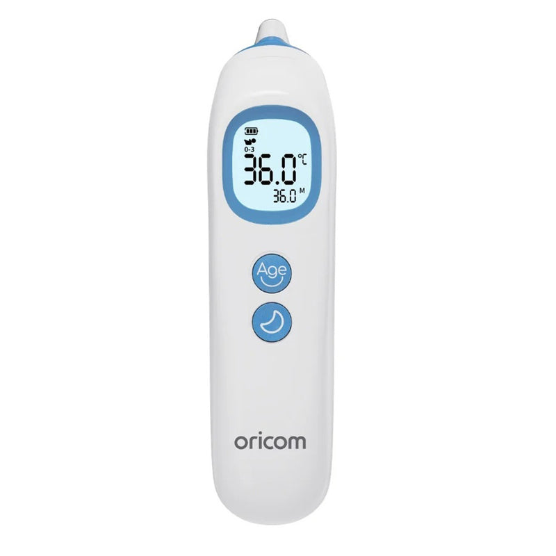 Oricom In Ear Thermometer / Colour Codes Readings / Heated Probe