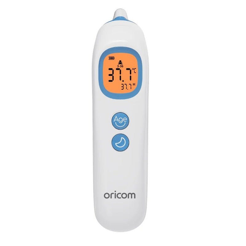 Oricom In Ear Thermometer / Colour Codes Readings / Heated Probe