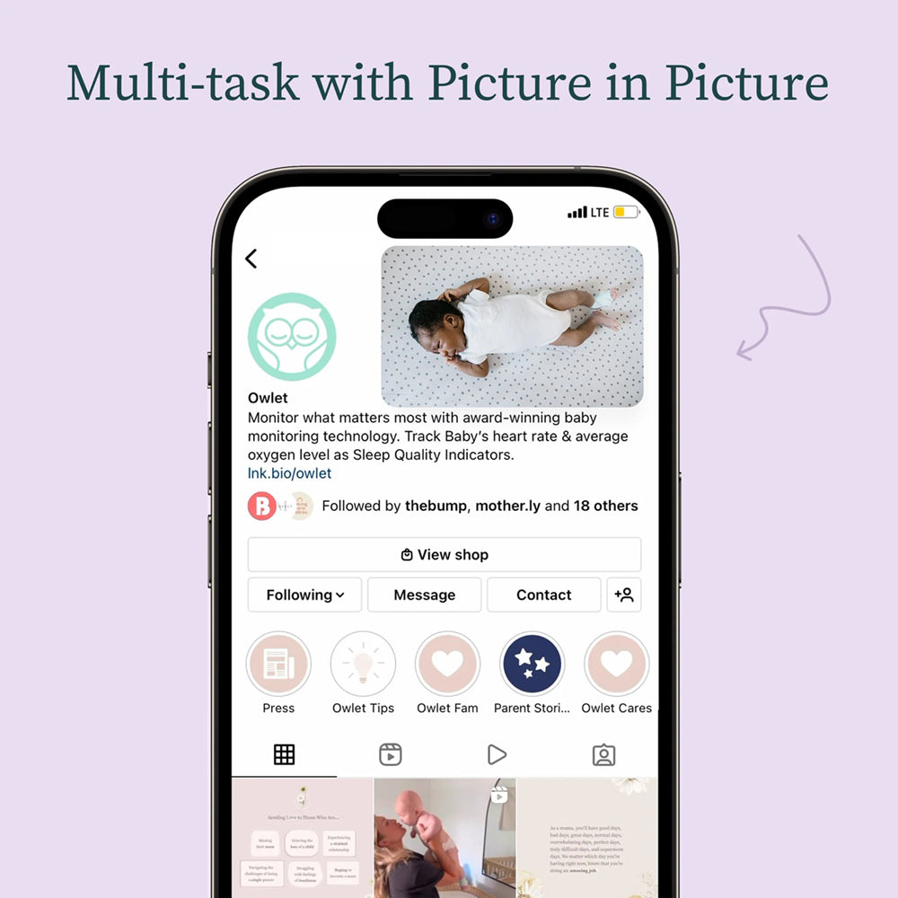 Owlet Dream Sock and Cam 2 Smart Baby Monitor Duo