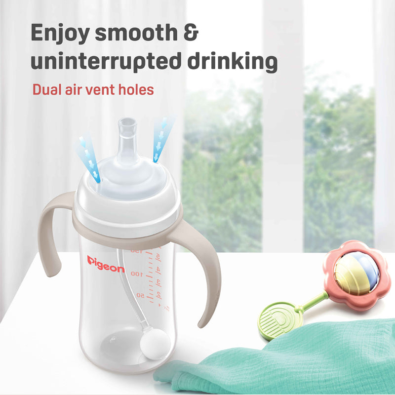 Pigeon Softouch BPP Step-Up Straw Bottle Set PP 240ml