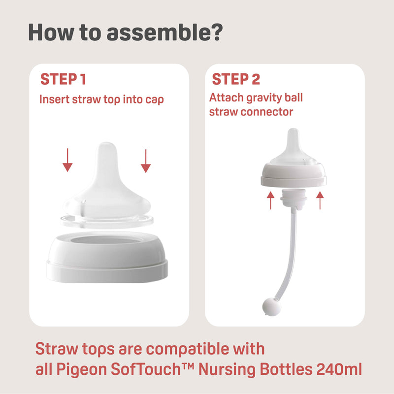 Pigeon Softouch BPP Step-Up Straw Bottle Set PP 240ml