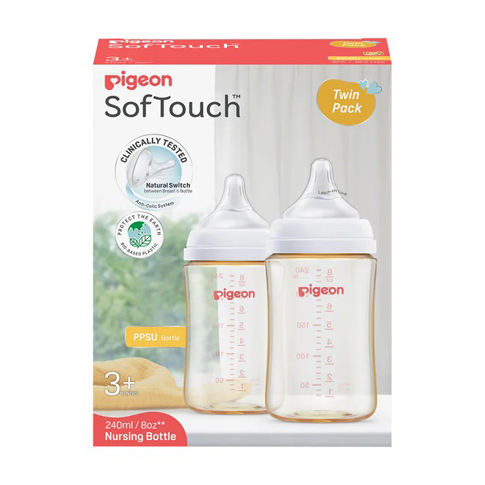 Pigeon Softouch III Bottle PPSU Twin Pack 240ml