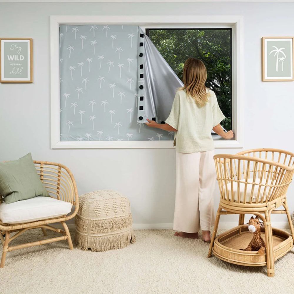Porta Fox Portable Blackout Blind Boho Palms