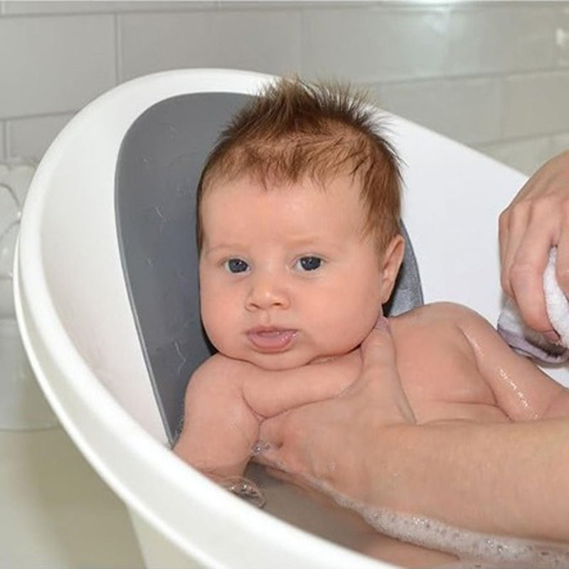 Shnuggle Baby Bath With Plug White Grey Stars