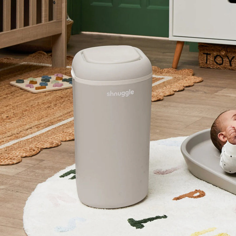 Shnuggle Eco-Touch Nappy Bin Taupe