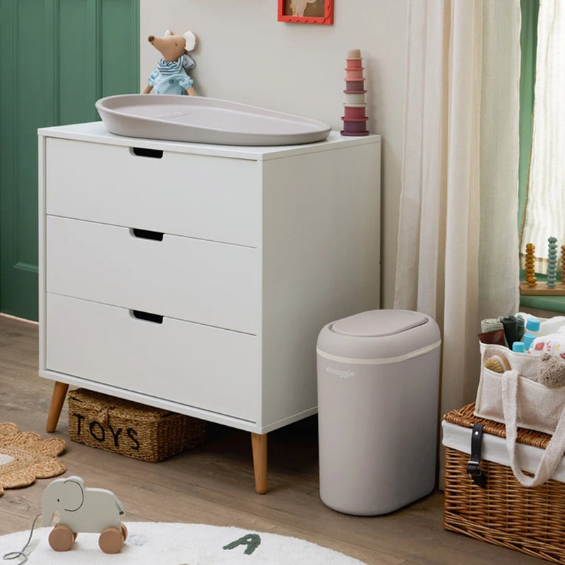 Shnuggle Eco-Touch Nappy Bin Taupe