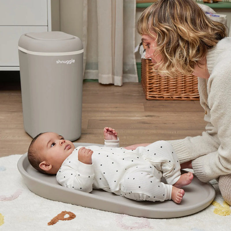 Shnuggle Eco-Touch Nappy Bin Taupe