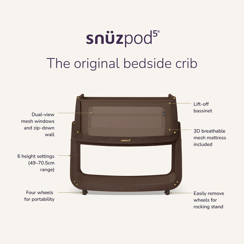 Snuz SnuzPod 5 Bedside Bassinet