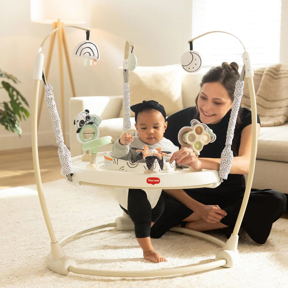 Tiny Love Black & White Decor 4 in 1 Jump and Play activity Center