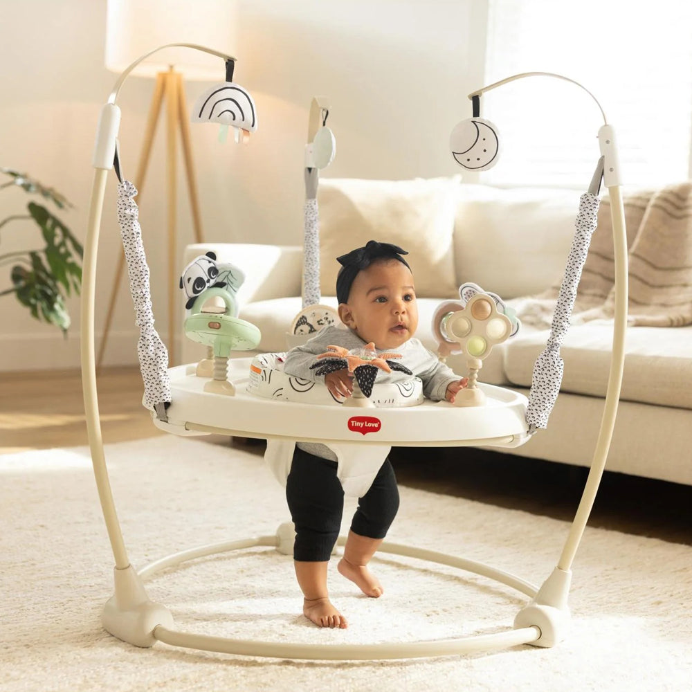 Tiny Love Black & White Decor 4 in 1 Jump and Play activity Center