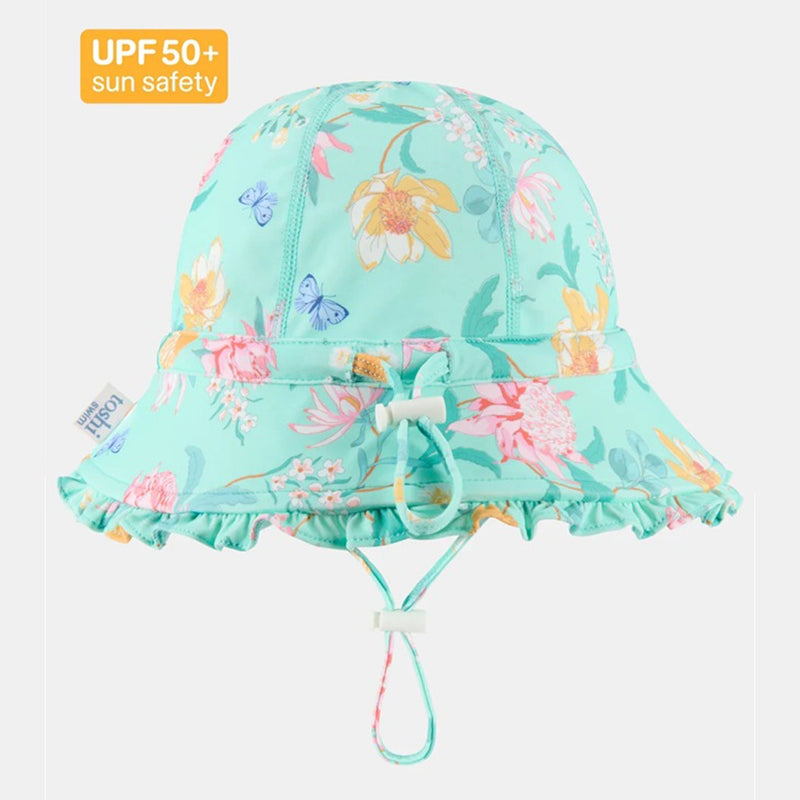 Toshi Swim Bell Hat Ripple Waratah Mint