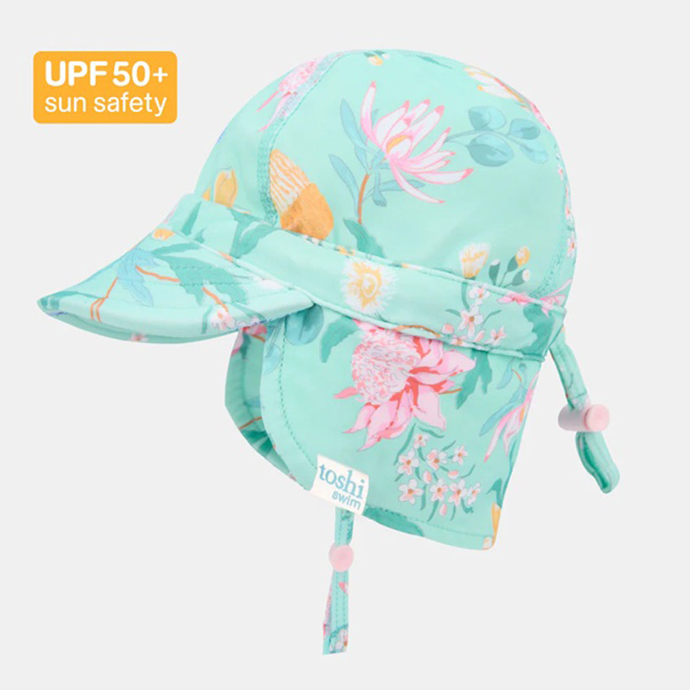 Toshi Swim Flap Cap Paradise Waratah Mint