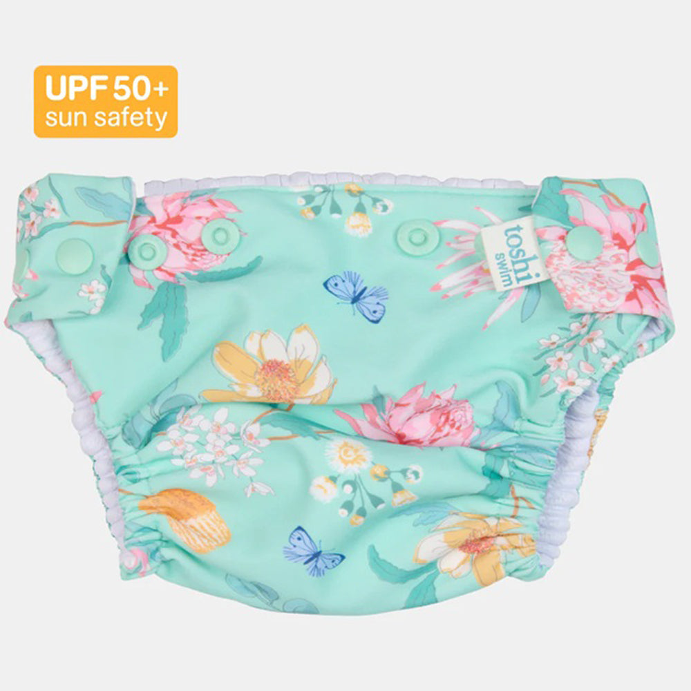 Toshi Swim Nappy Paradise Waratah Mint