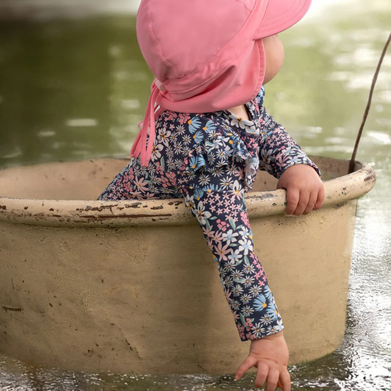 Toshi Swim Onesie L/S Ripple Wattle Dusk