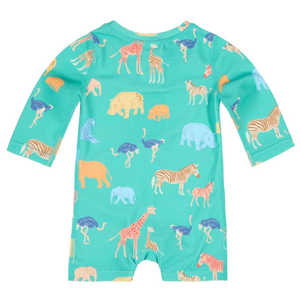 Toshi Swim Onesie L/S Splash Congo Seagrass