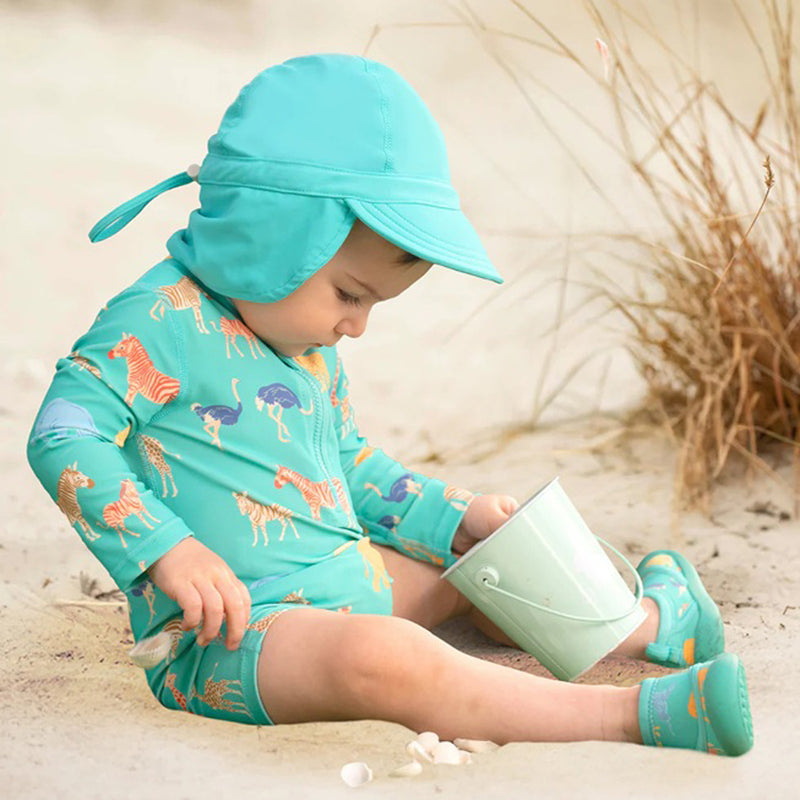Toshi Swim Onesie L/S Splash Congo Seagrass