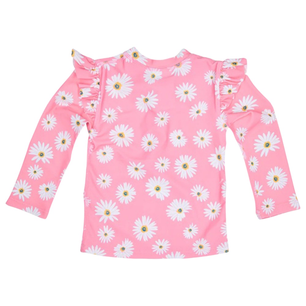 Toshi Swim Rashie L/S Ripple Daisy Watermelon