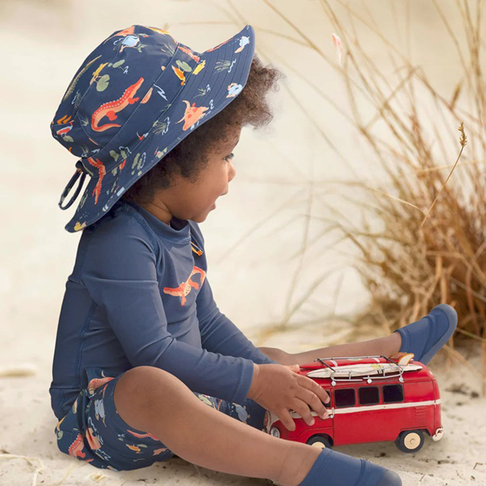 Toshi Swim Rashie L/S Splash Kakadu Moonlight