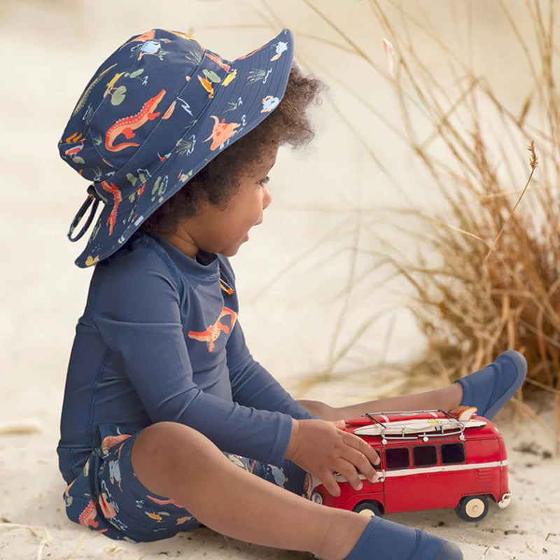 Toshi Swim Rashie L/S Splash Kakadu Moonlight