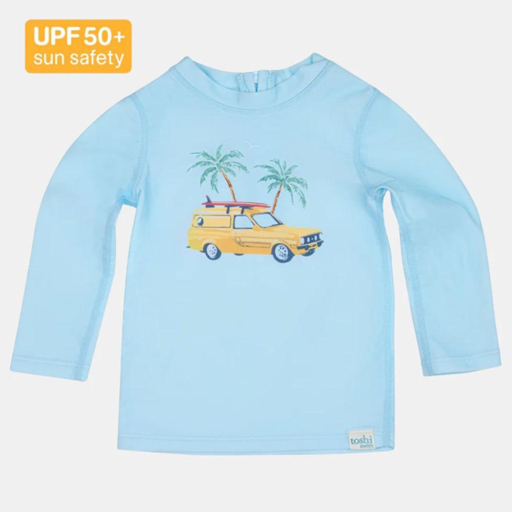 Toshi Swim Rashie L/S Splash Swell Seekers Sky