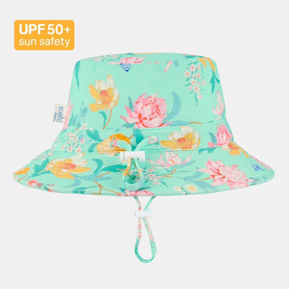Toshi Swim Sunhat Paradise Waratah Mint